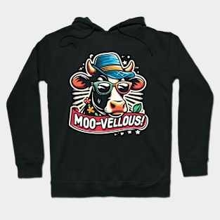 Moo-- Vellous! Funny Cow lover Hoodie